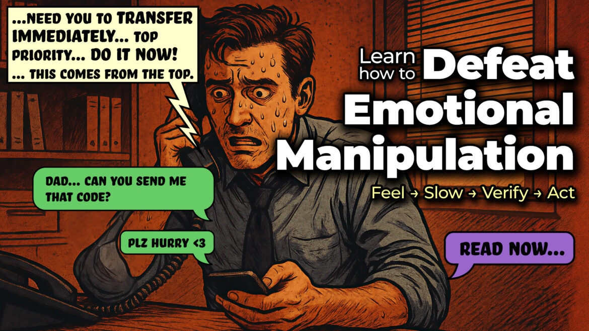 Feel → Slow → Verify → Act: A Simple Framework to Defeat Emotional Manipulation in Calls and Messages
